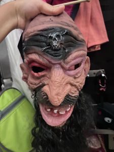 prank face mask scary and dangerous looking
