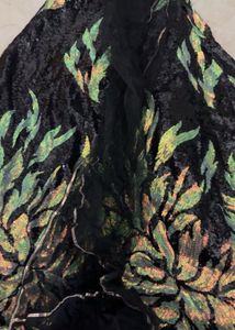 Sequin Floral Gown