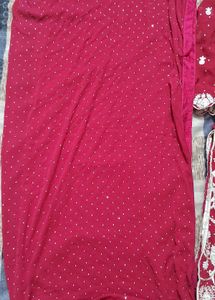 Red Embroidered Salwar Kameez