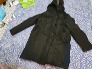 Black Hooded Padded Coat