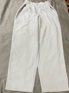 High Waisted Cream Wide Leg Pants