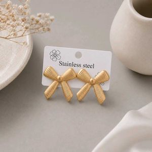Gold Bow Earrings