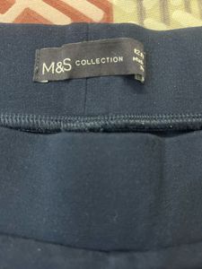 M&amp;S Comfortable Navy Blue Leggings