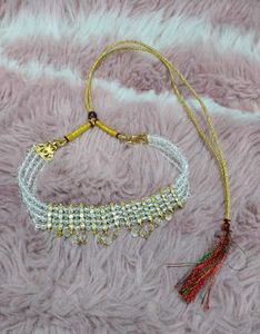 Stunning Crystal & Gold Choker Necklace