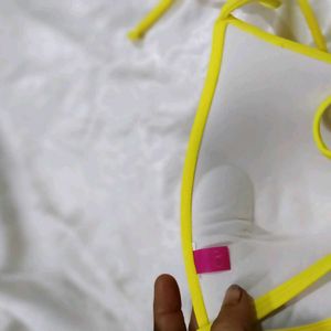 Bright Yellow Bikini Top