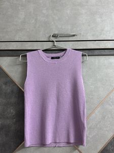 Chic Lavender Knit Sleeveless Top