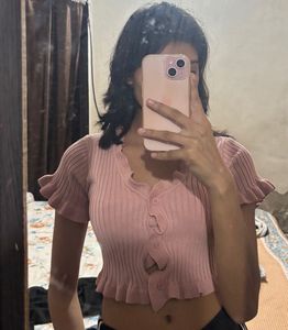 cute y2k pink top for women
