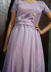 Sparkly Lavender Lehenga Choli Set