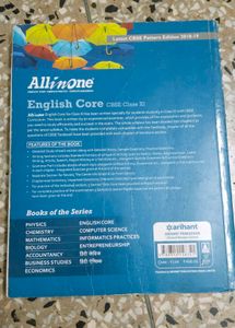 Arihant All in One English Core CBSE Class XI