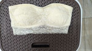 Chic Floral Padded Lace Bandeau/Tube Top