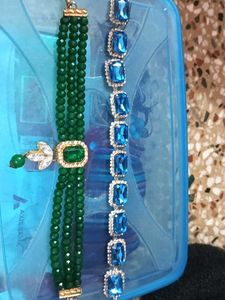 Stunning Blue &amp; Green Jewelery Set