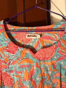 Floral Kurta Fabindia