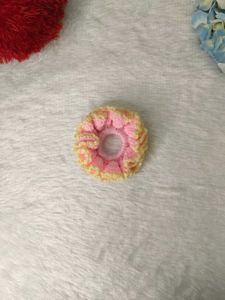 Handmade Crochet Sunflower Hair Clip