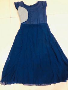 Elegant Navy Blue Ethnic Gown