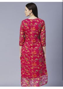 Women’s Geogrette Regular Fit Casual Kurti