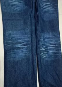 Y2K Blue Denim Jeans with Embroidery for 1