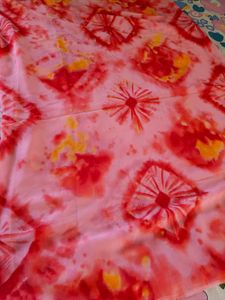 Vibrant Tie-Dye Saree