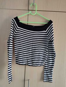 Striped Off-Shoulder Top