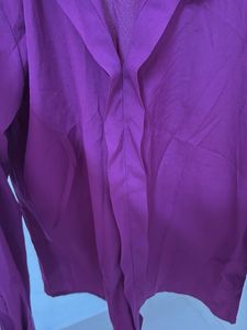 FabAlley Purple Button-Down Shirt