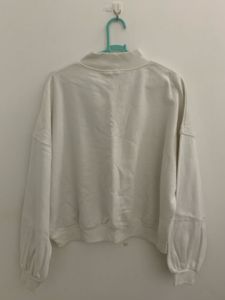 h and m White  Sweatshirt