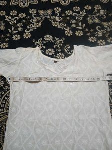 off White Chikankari Embroidered Kurta set