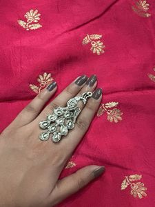 Peacock Design Statement Ring