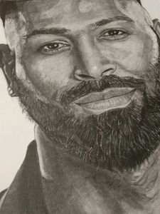 Sketch of Hardik Pandya