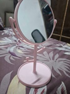 Cute Pink Cat Ear Makeup Mirror