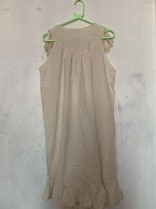 Cream Lace Trim Sleeveless Blouse
