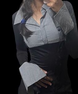 office black long sleeve top y2k fitted🎀