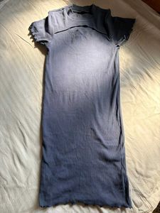 Blue basic dress