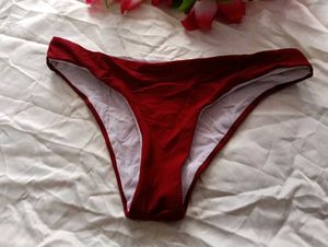 🇦🇱Red Ribbed Bikini Bottom