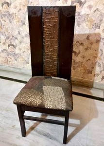 Accent Chair with Patterned Seat