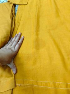 Vibrant Yellow Embroidered Kurta Set