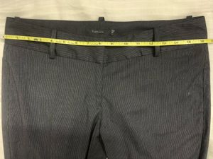 Van Heusen Dark Grey Striped Trousers