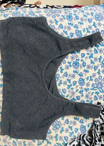 Comfortable Grey Sports Bra