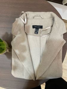 New Look Beige Lapel Collar Coat