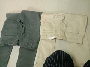 Cotton Stretchable Pants Combo Of 2 - DONATION