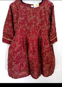 Elegant Maroon Kurta Set with Dupatta