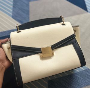 Stylish Cream &amp; Navy Handbag - unused
