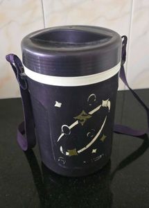 Durable Purple Lunch Box with Strap