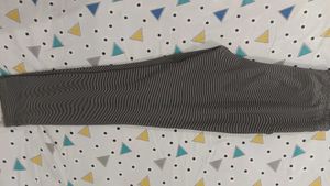 Comfortable Grey Striped Pants