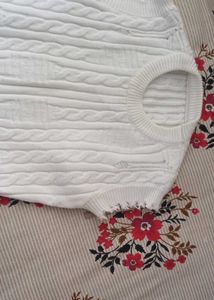 Cute White Knit Romper