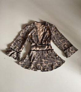 Elegant Floral y2k top