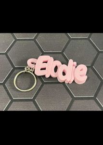 custom 3d Printed name keychain set of 4