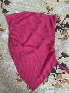 Hot Pink Textured Tube Top