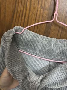 Corduroy Flared grey Pants