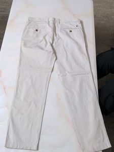 Louis Philippe Men's Beige Chinos