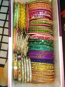 Today's Offer So Much Bangles In Multi Colour