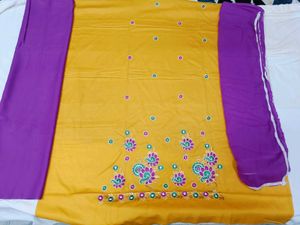 🇳🇿💫🎀Unstich Yellow Embroidered Kurta Set